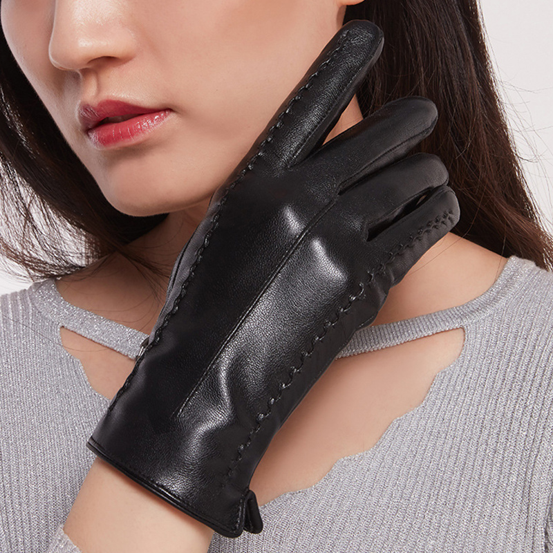 Women's Sheepskin Gloves Winte - Leather Driving Glove recension och pris