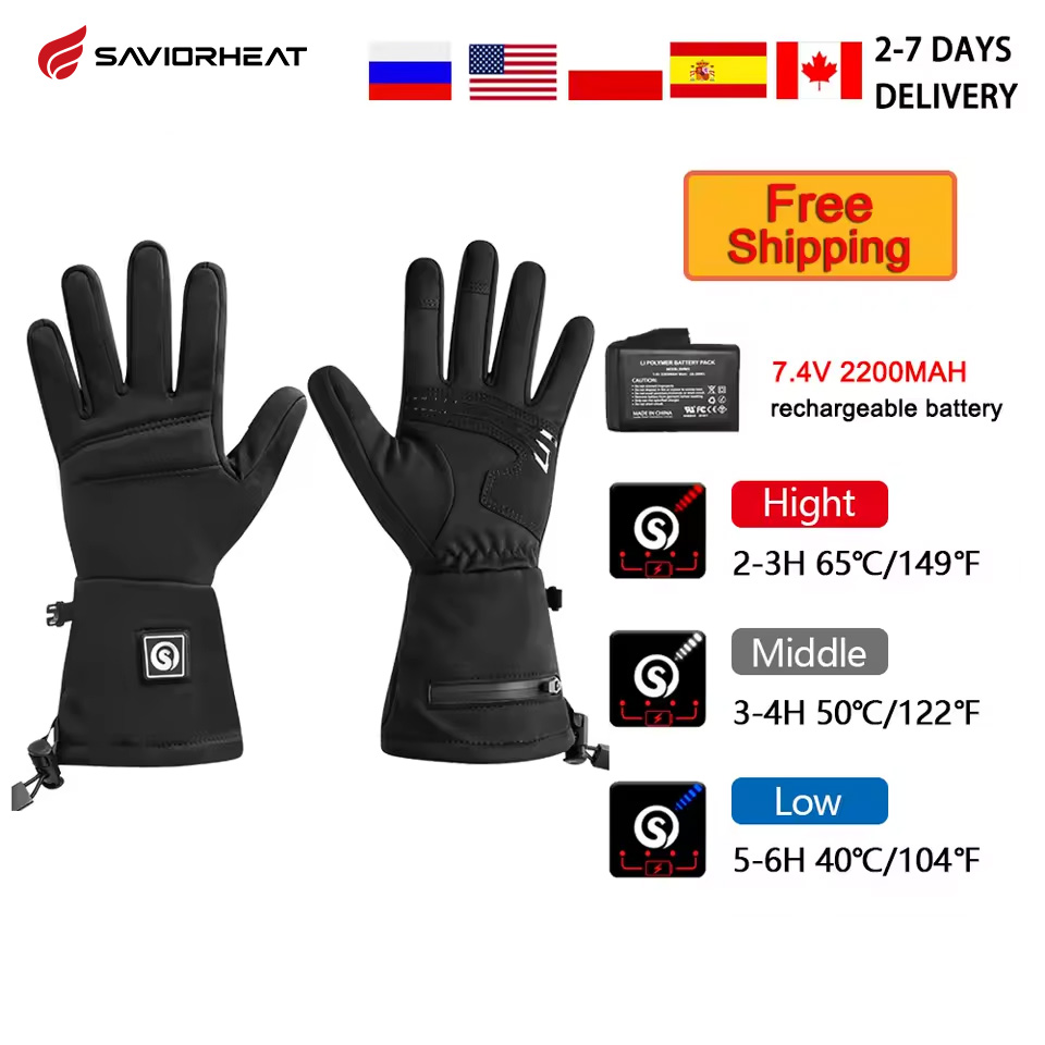 Snow Deer S18 Winter Heated Gl - Motorcycle Glove Knuckle recension och pris