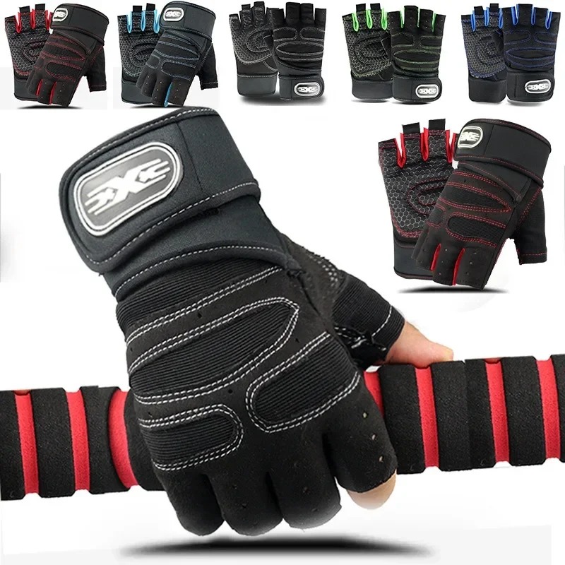 Men Women Fingerless Workout G - Cycling Glove Padded recension och pris