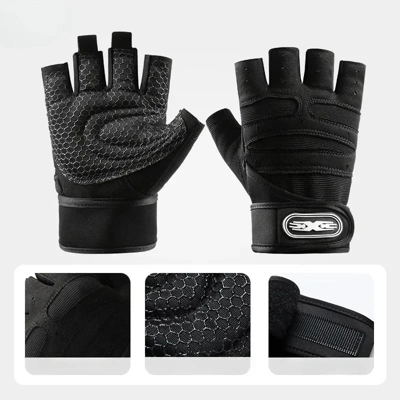 Men Women Fingerless Workout G - Cycling Glove Padded recension och pris