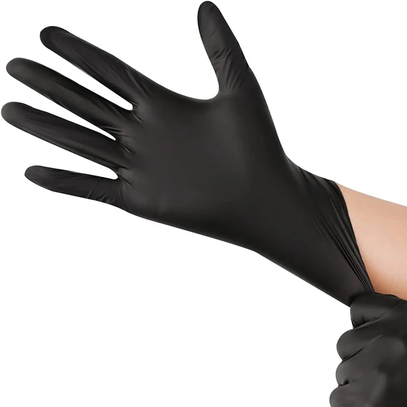 100PCS Black Nitrile Disposabl - Nitrile Mechanic Glove recension och pris
